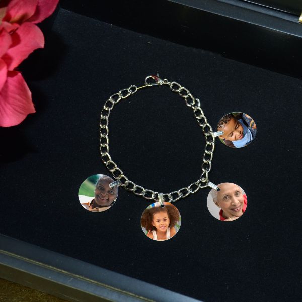 Personalized Photo Charm Bracelet