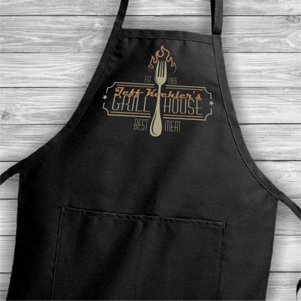 Grill House Personalized Apron for Him