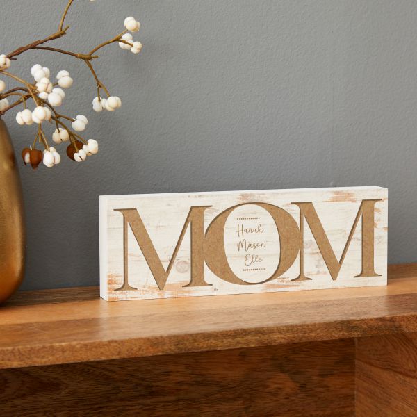 Personalized Mom Block Sign
