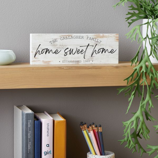 Personalized Home Sweet Home Sign