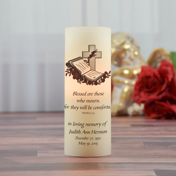 Blessed are those who Mourn Memorial Candle