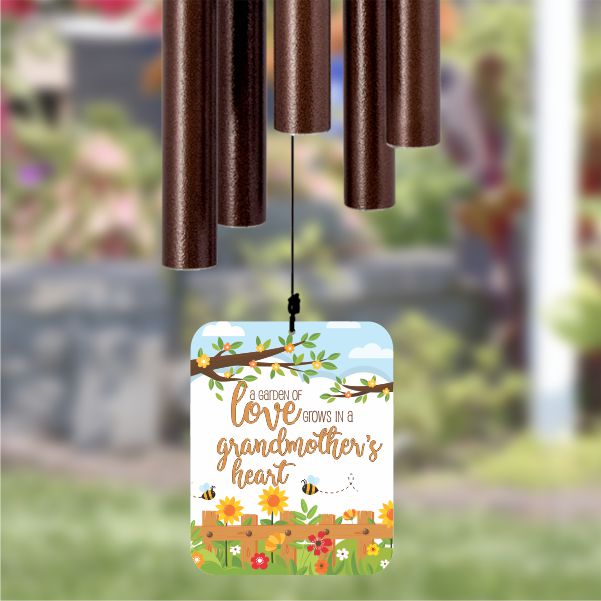 Grandmother's Heart Personalized Wind Chime