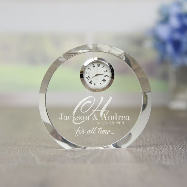 For All Time Personalized Crystal Clock