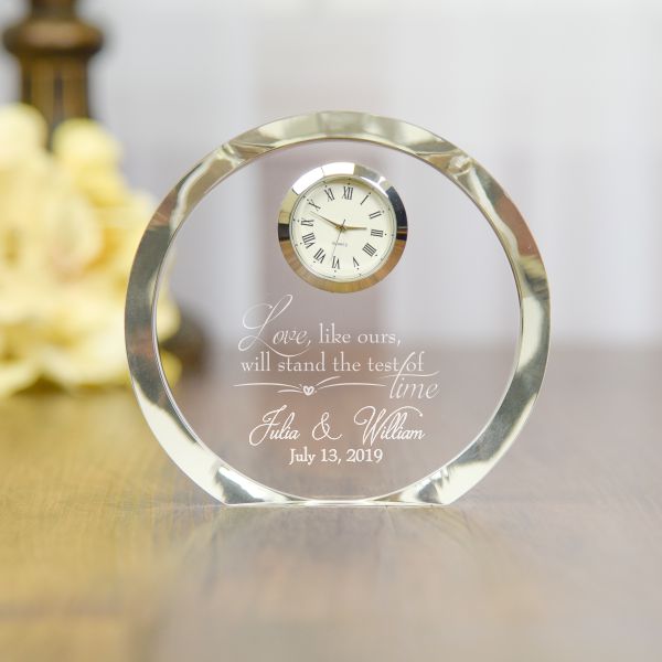 Test of Time Personalized Wedding Clock