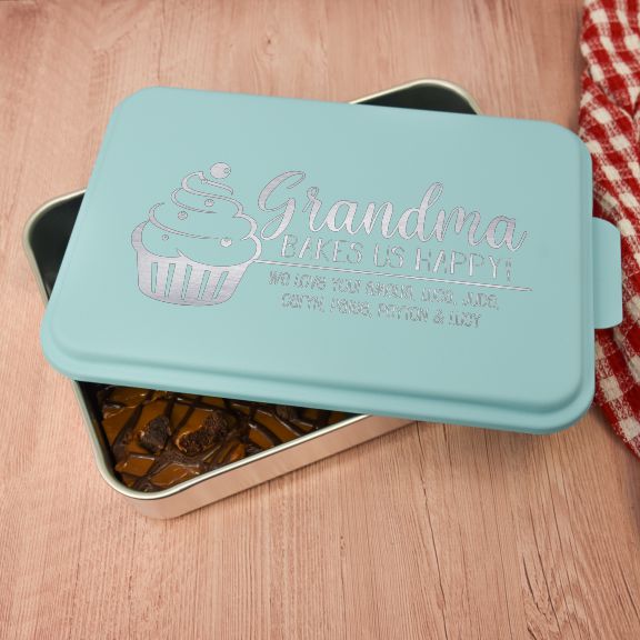 Grandma Bakes Us Happy Personalized Cake Pan