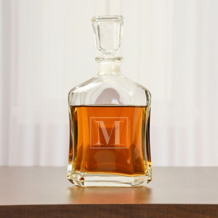 Personalized Monogram Whiskey Decanter