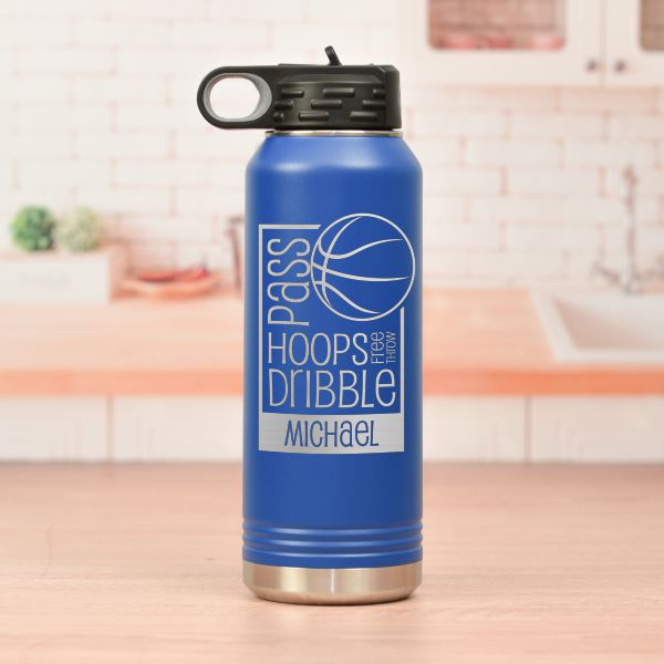 Words of the Game Personalized water bottle for kids