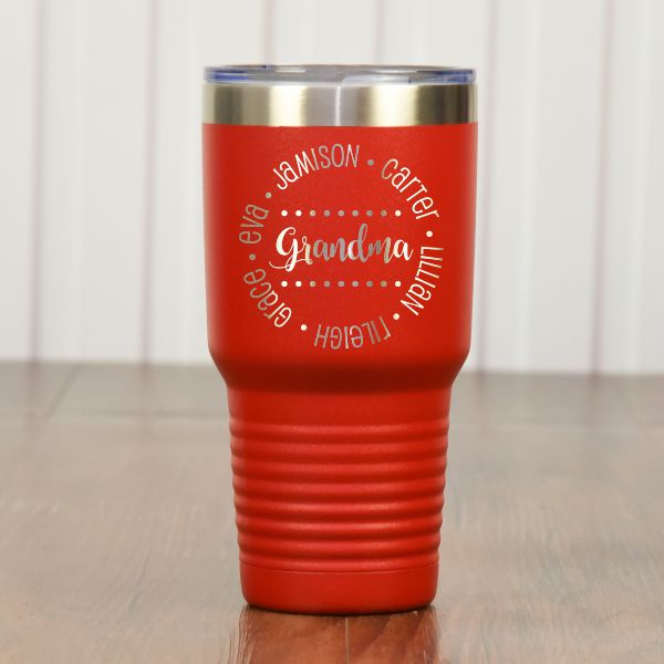 Grandma's Perosnalized Travel Tumbler