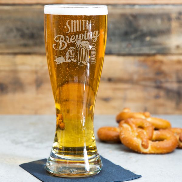 Personalized Pilsner Beer Glass