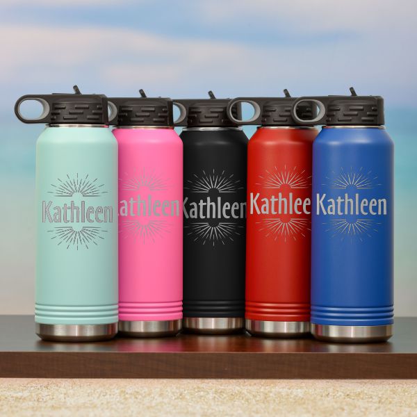 Ray of Sunshine Personalized Water Bottle