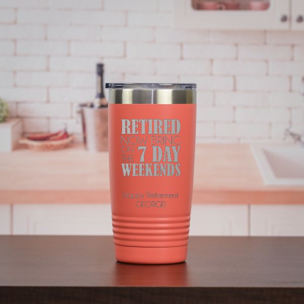 7 Day Weekends Retirment Travel Mug