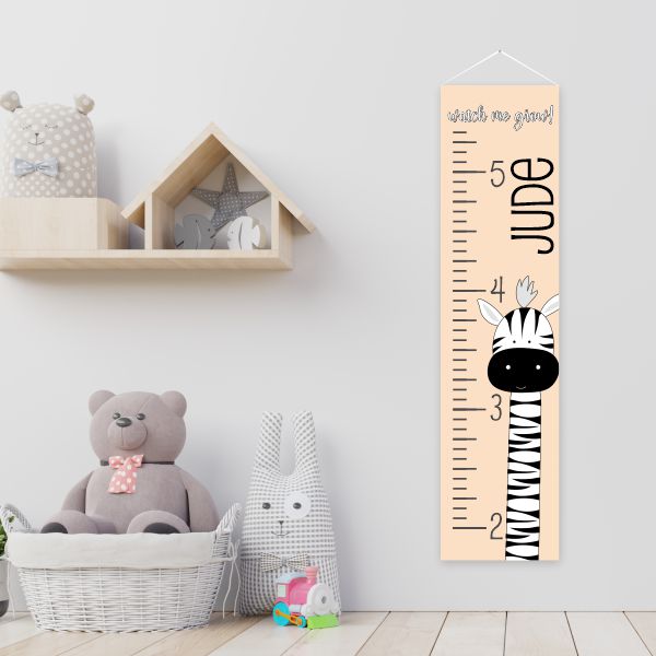 Personalized Growth Chart with Giraffe for kids