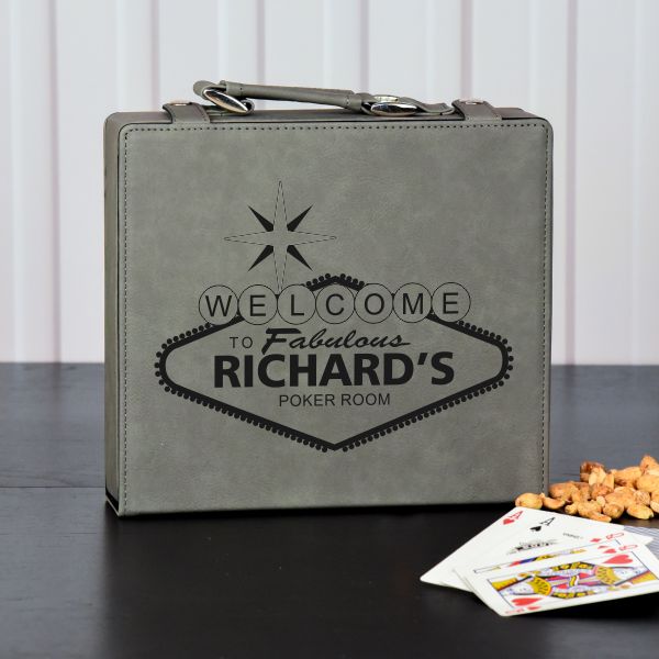 Personalized Vegas Style Poker Set