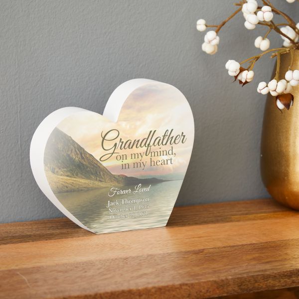 Grandfather in my Heart Memory Plaque