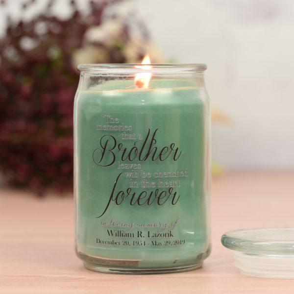 Forever my Brother Memorial Jar Candle