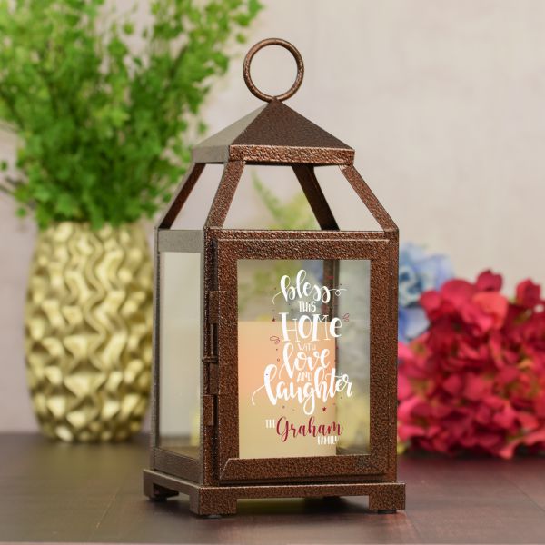 Bless this Home Personalized lantern for mom