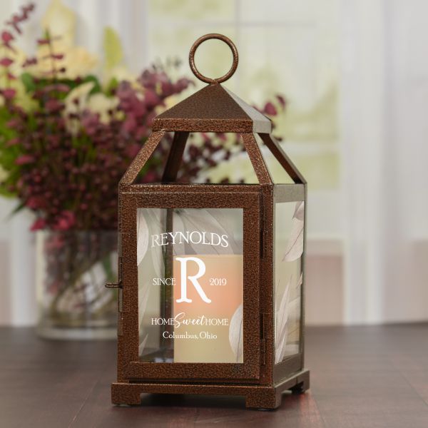 Personalized Lantern for Housewarming Gift