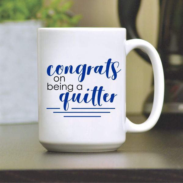 Quitter Personalized Retirement Coffee Mug