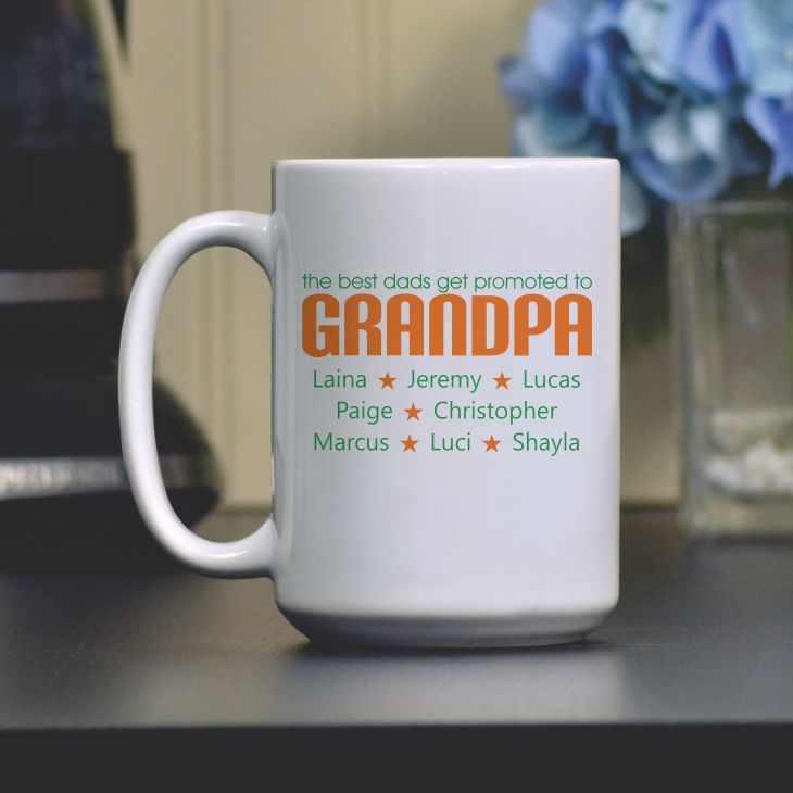 Promoted to Grandpa Coffee Mug