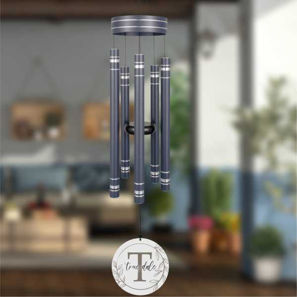 Elegant Monogram Wind Chime