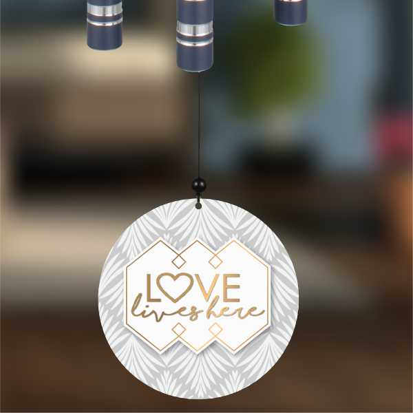 Love Lives Here Wind Chime