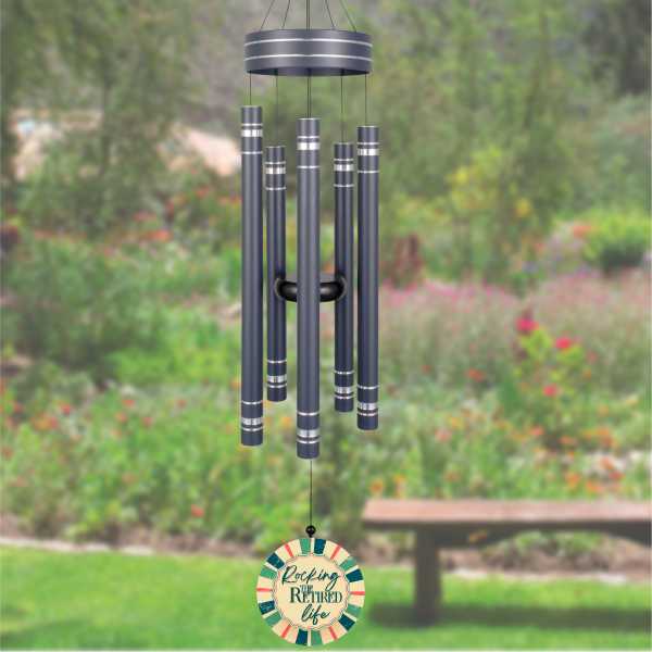 Rocking the Retired Life Personalized Retirment Wind Chime
