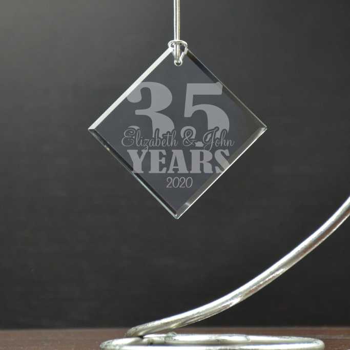 Personalized Anniversary Ornament