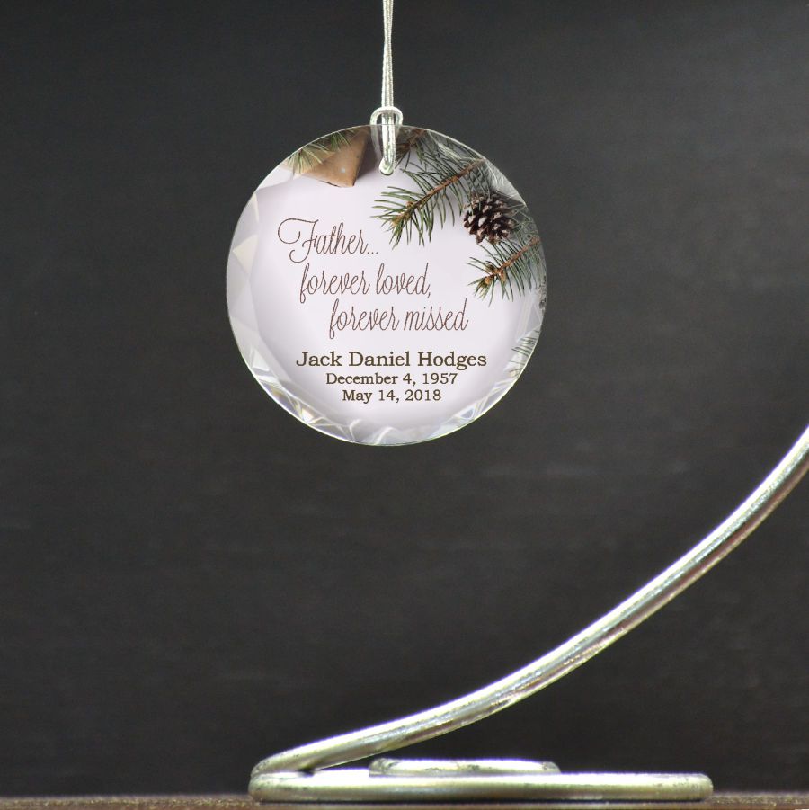 Loved Faather Personalized Memorial Ornament