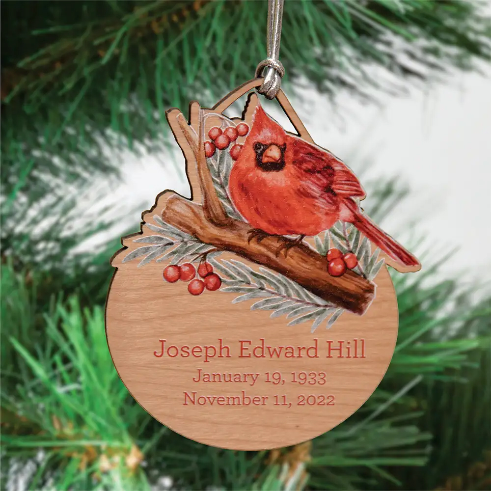 Cardinal Memorial Ornament