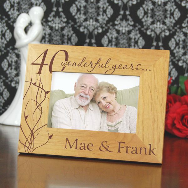 Wonderful Years Personalized Anniversary Frame