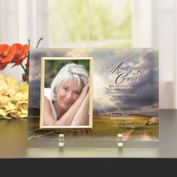 Amazing Grace Personalized Memorial Picture Frame