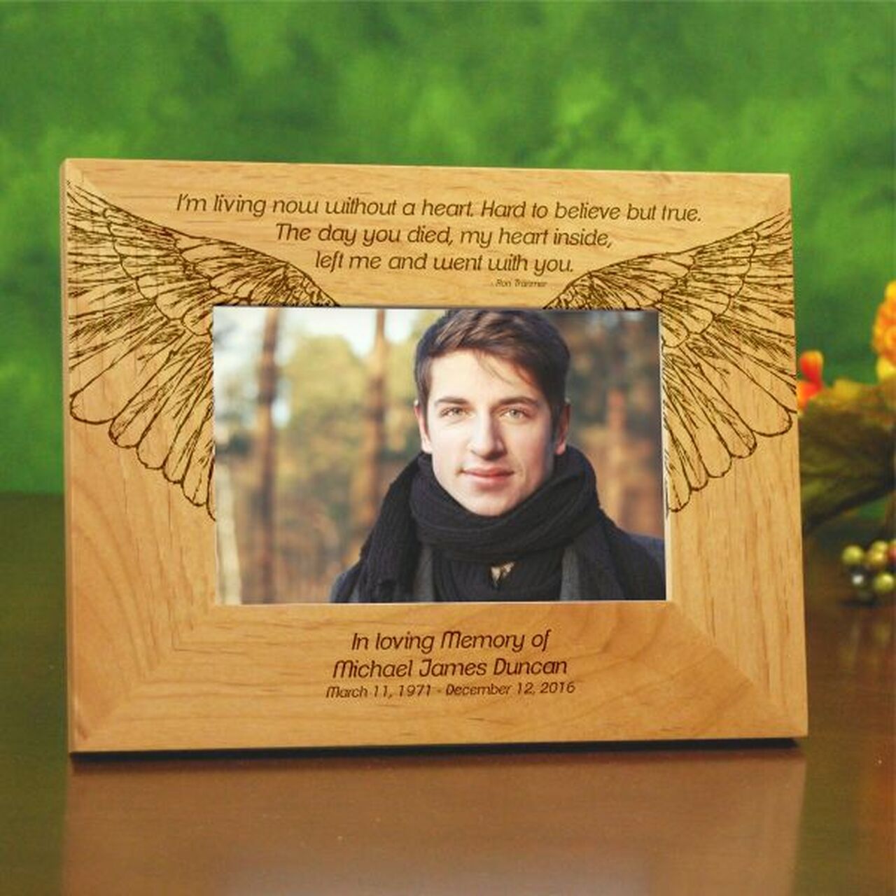 Living Without You Memorial Picture Frame