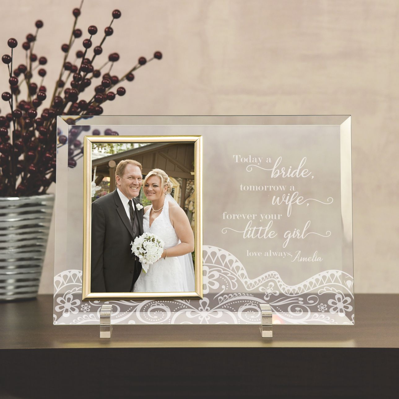 Personalized wedding frames for parents of the bride