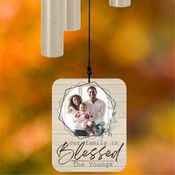 Blessed Family Personalized Wind Chime