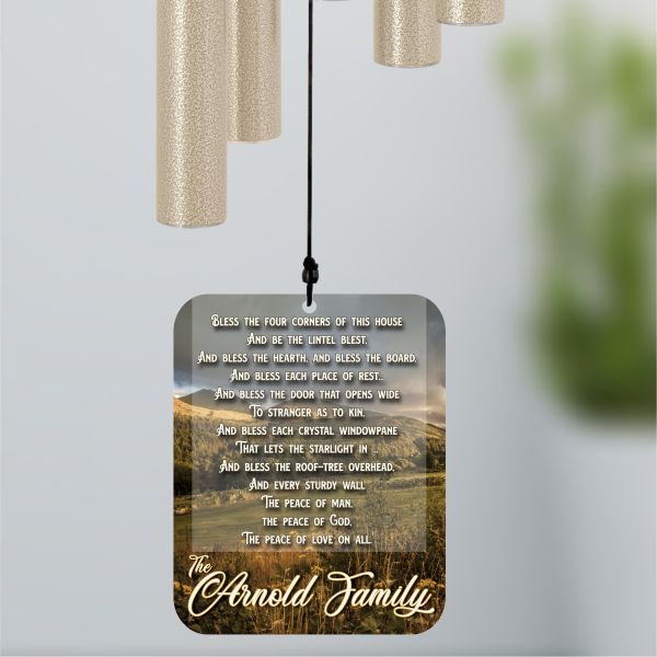 Bless this House Personalized Wind Chime