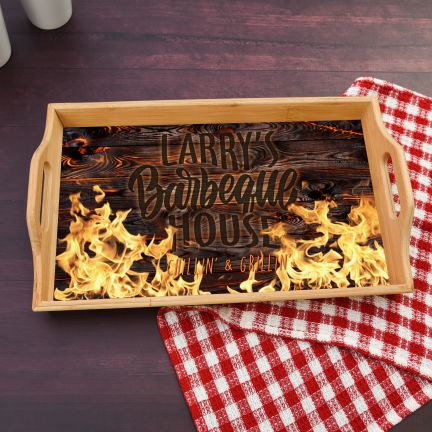 BBQ House Personalized Serving Tray