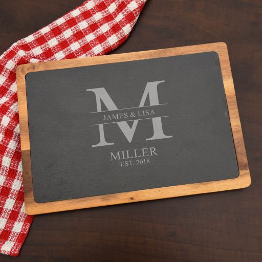 Split Monogram Personalized Cutting Board