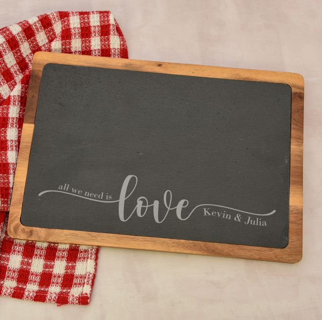 All We Need Is Love Personalized Cutting Board