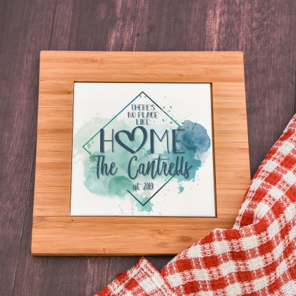 No Place Like Home Personalized Trivet
