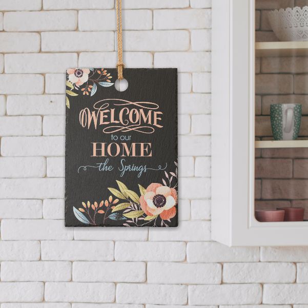 Welcome to Our Home Personalized Sign
