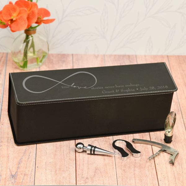 True Love Personalized Wine Box